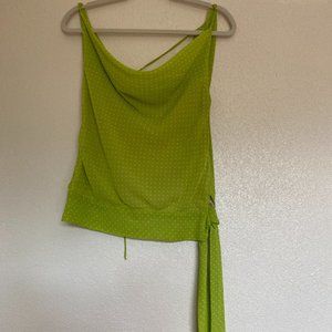 Green Polk Dots Blouse